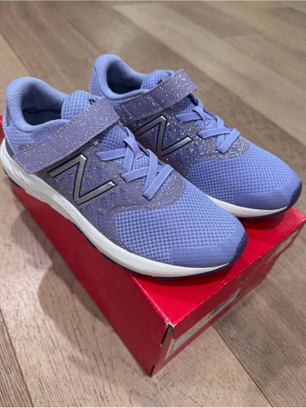 New - NEW BALANCE Kids Girls FuelCore Urge v2 Violet Hook and Loop Sneakers, Siz
